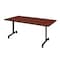 Kobe Rectangle Training Table, 72" W, 29" H, Laminate Top, Cherry MKTRCC7230CH - alternate 1